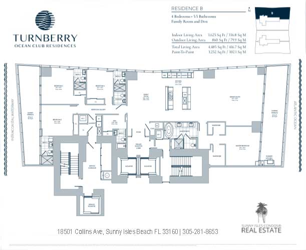turnberry ocean club B floor plan