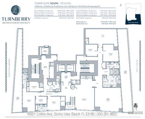 turnberry ocean club towers suite south floor plan