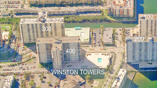 Winston Towers 400 aerial views