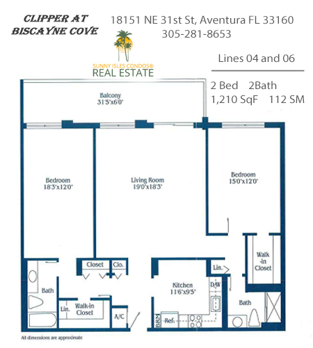 clipper at biscayne cove floor plans